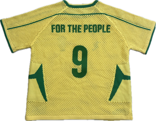 Brazil retro crochet jersey