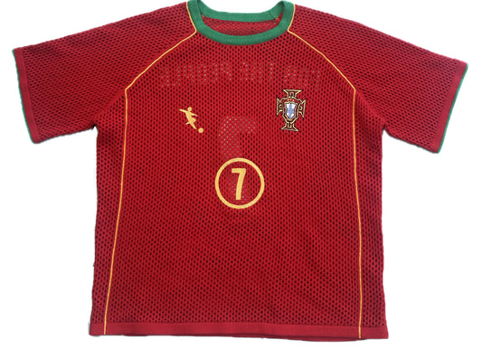 Portugal retro crochet jersey
