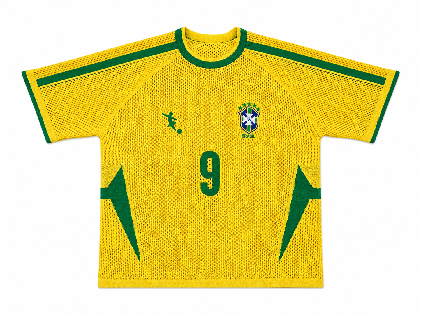 Brazil retro crochet jersey