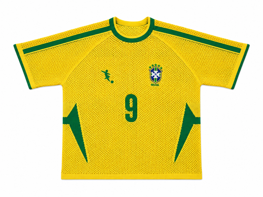 Brazil retro crochet jersey