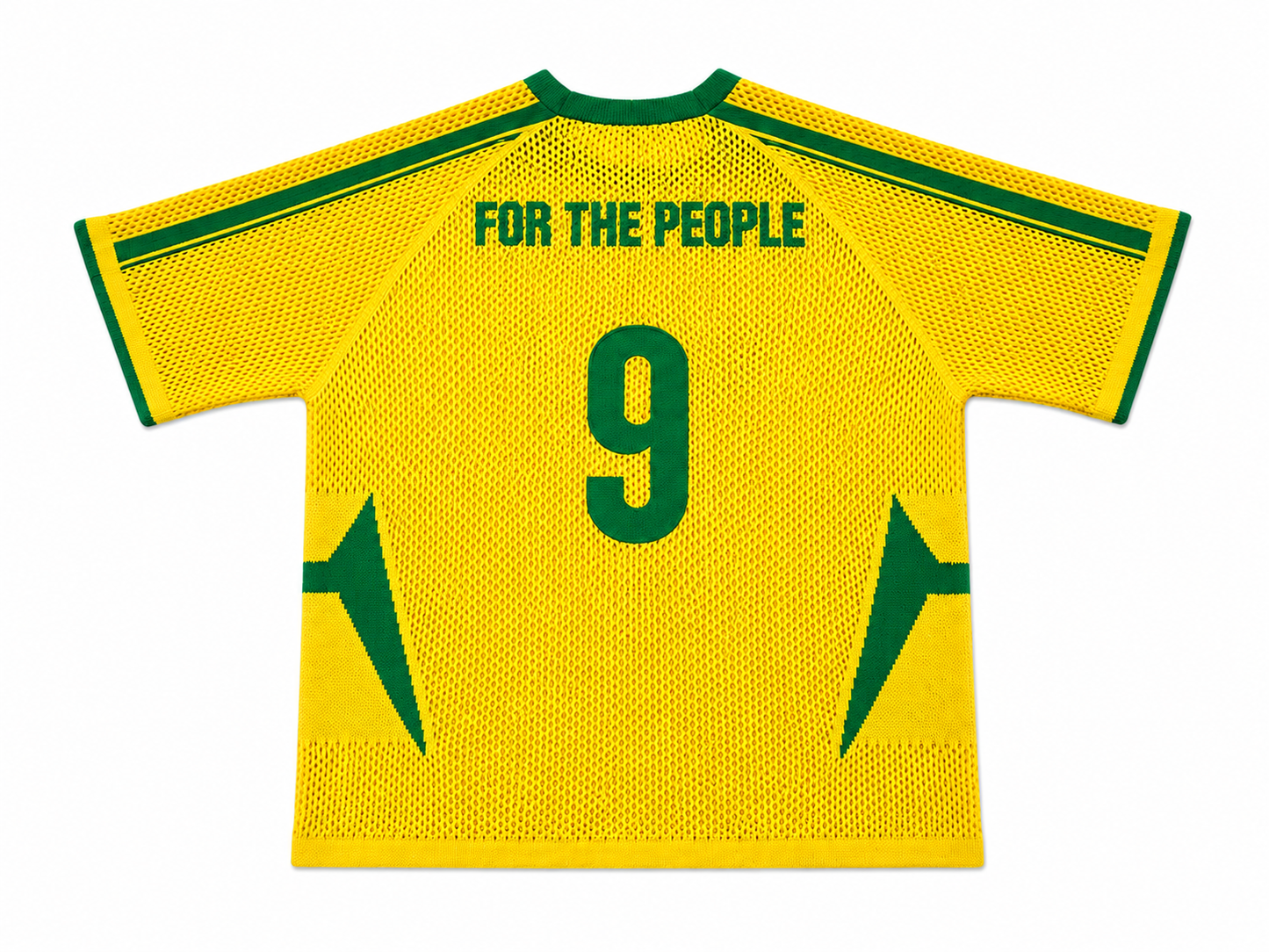 Brazil retro crochet jersey