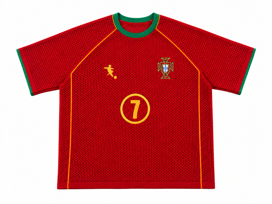Portugal retro crochet jersey